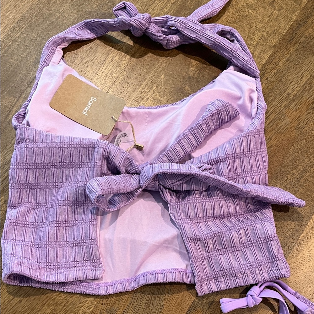 Pink Textured Bikini Set - Picture 3 of 3